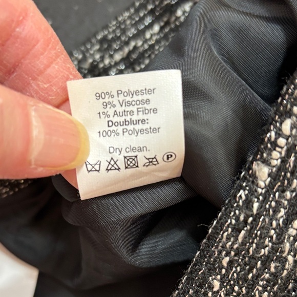 NWT J. Crew Factory Black and White A-Line Skirt - Picture 6 of 6